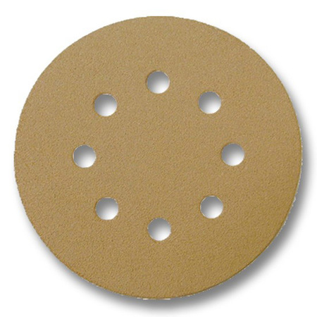 PASCO Sanding Disc 5-in W x 5-in L 320-Grit 8-Hole Hook and Loop 100-Pack P6.23-05320V8